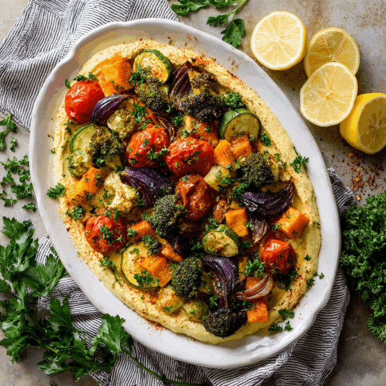 Whipped Feta Dip with Roasted Vegetables