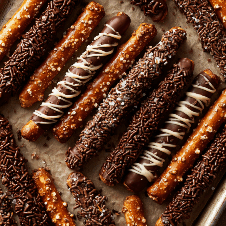 Chocolate Covered Pretzel Rods