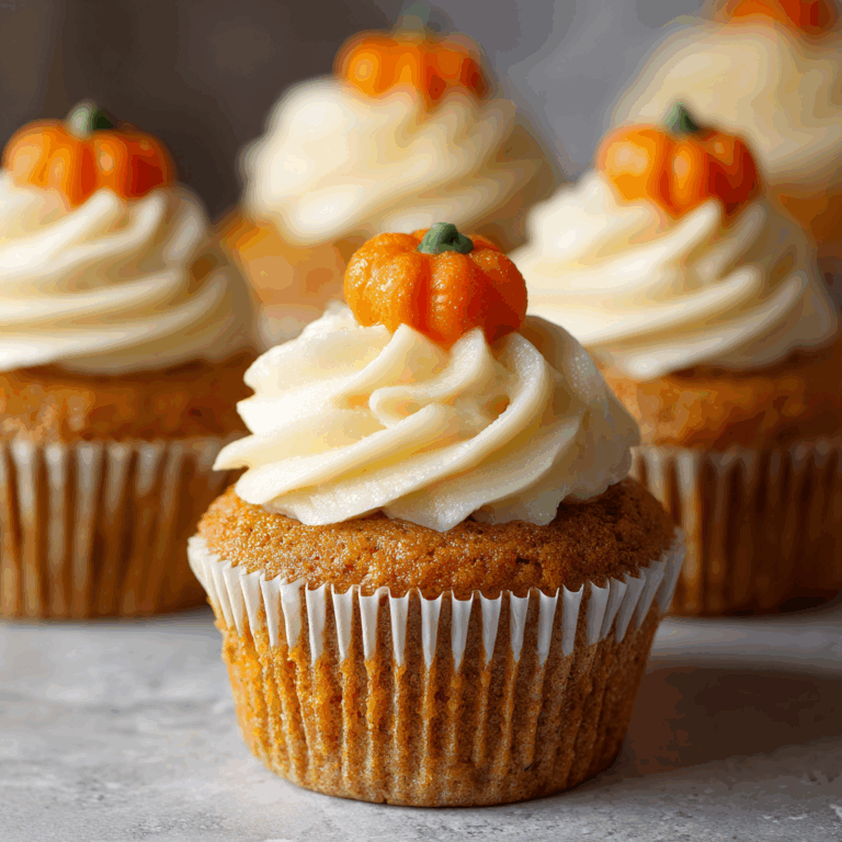 Pumpkin Cupcakes with Cinnamon Cream Cheese Frosting
