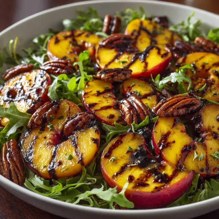 Grilled Peach Salad Recipe