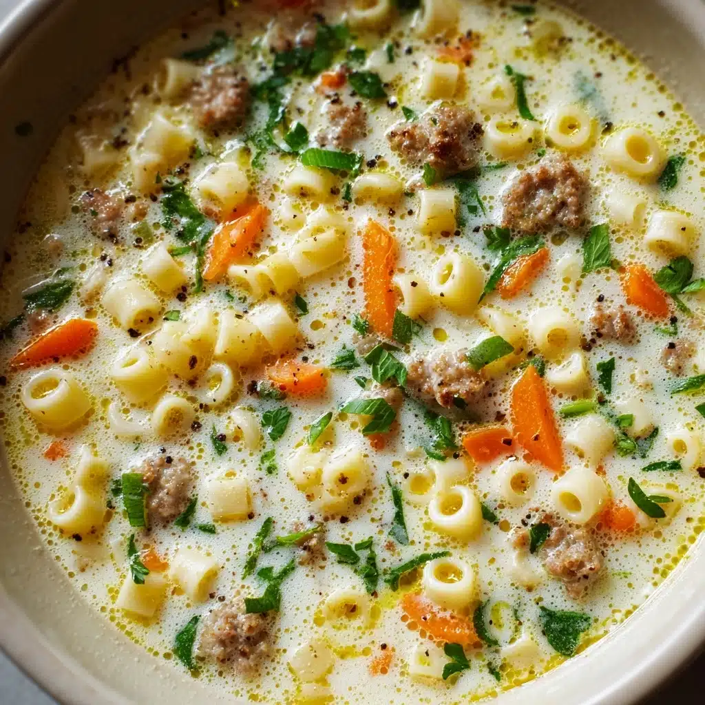 Cozy Ditalini Soup with Creamy Parmesan and Italian Sausage Recipe - Recipe Image
