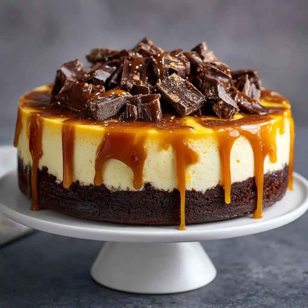 Caramel Brownie Cheesecake Recipe - Recipe Image