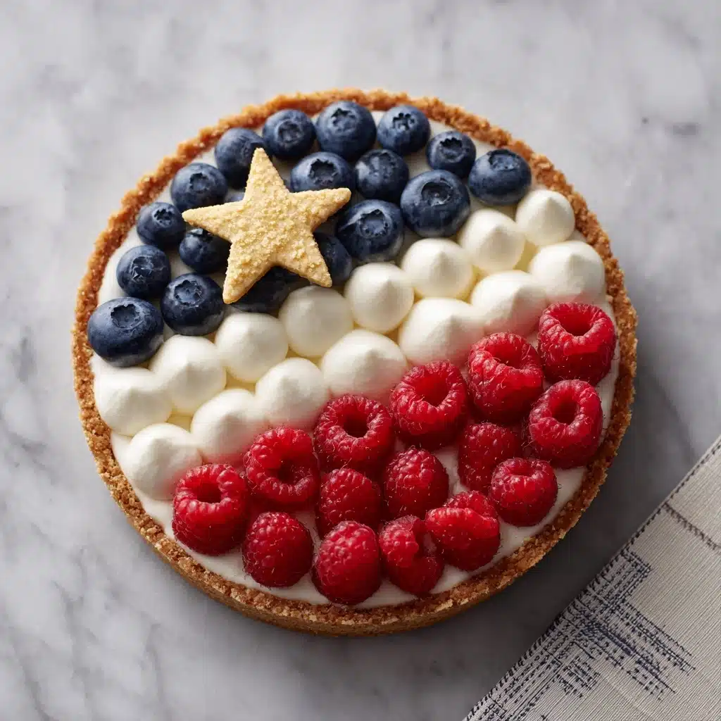 Red, White, and Blueberry Flag Pizza Recipe - Recipe Image