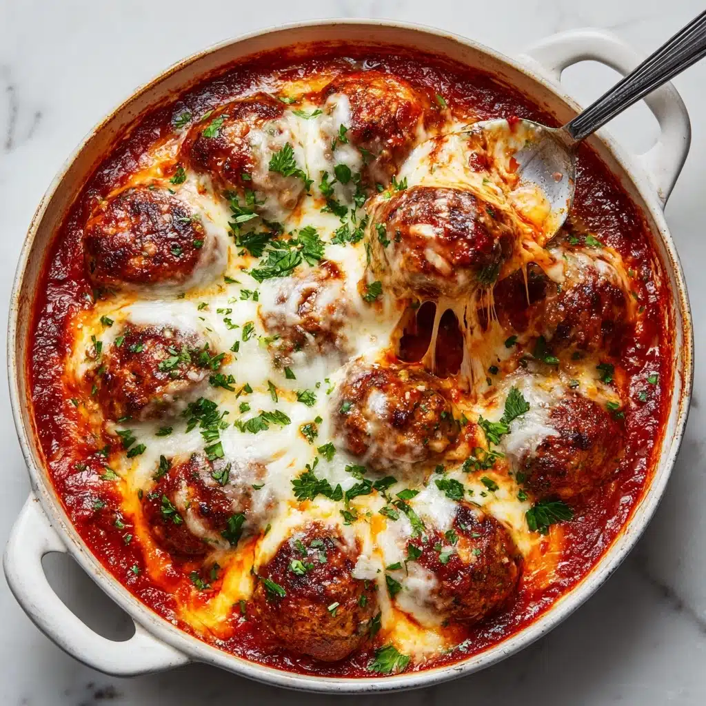 Cheesy Chicken Parmesan Meatballs Recipe - Recipe Image