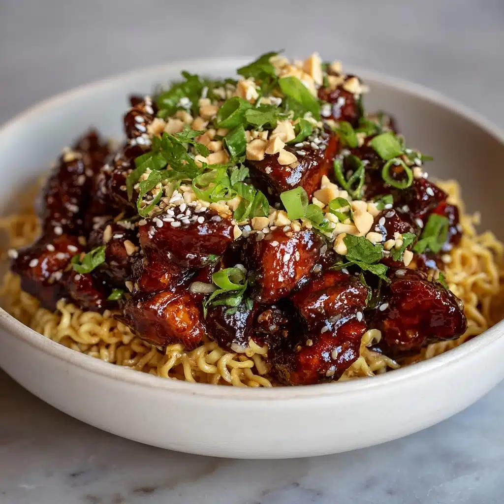 Spicy Kung Pao Chicken Noodles Recipe