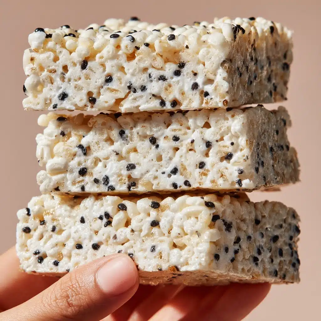 Black Sesame Rice Krispie Treats Recipe - Recipe Image