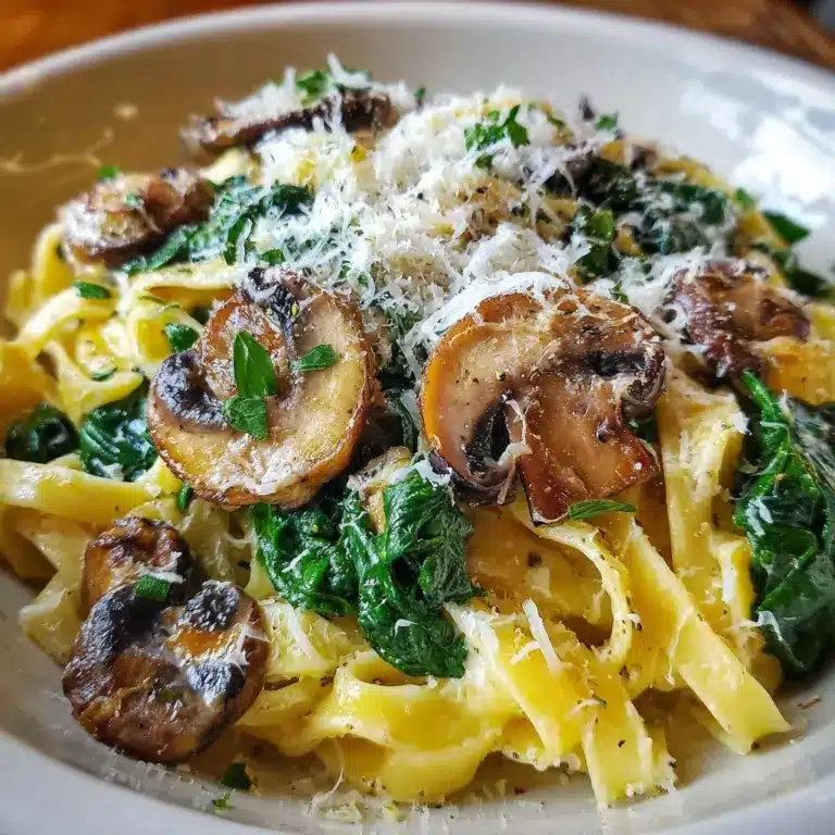 Creamy Mushroom Fettuccine Recipe
