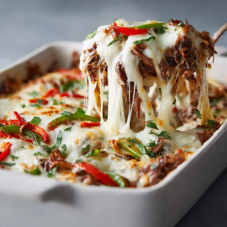 Philly Cheesesteak Casserole Recipe