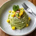 Zoodles with Avocado and Mango Sauce Recipe