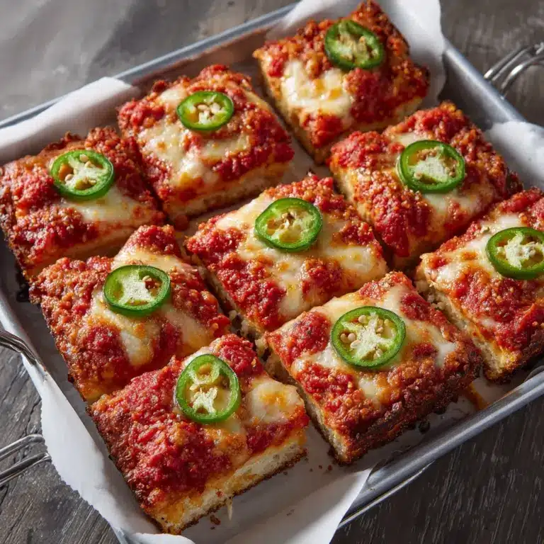 Cheater’s Sicilian-Style Pizza with Jalapeños and Honey Recipe
