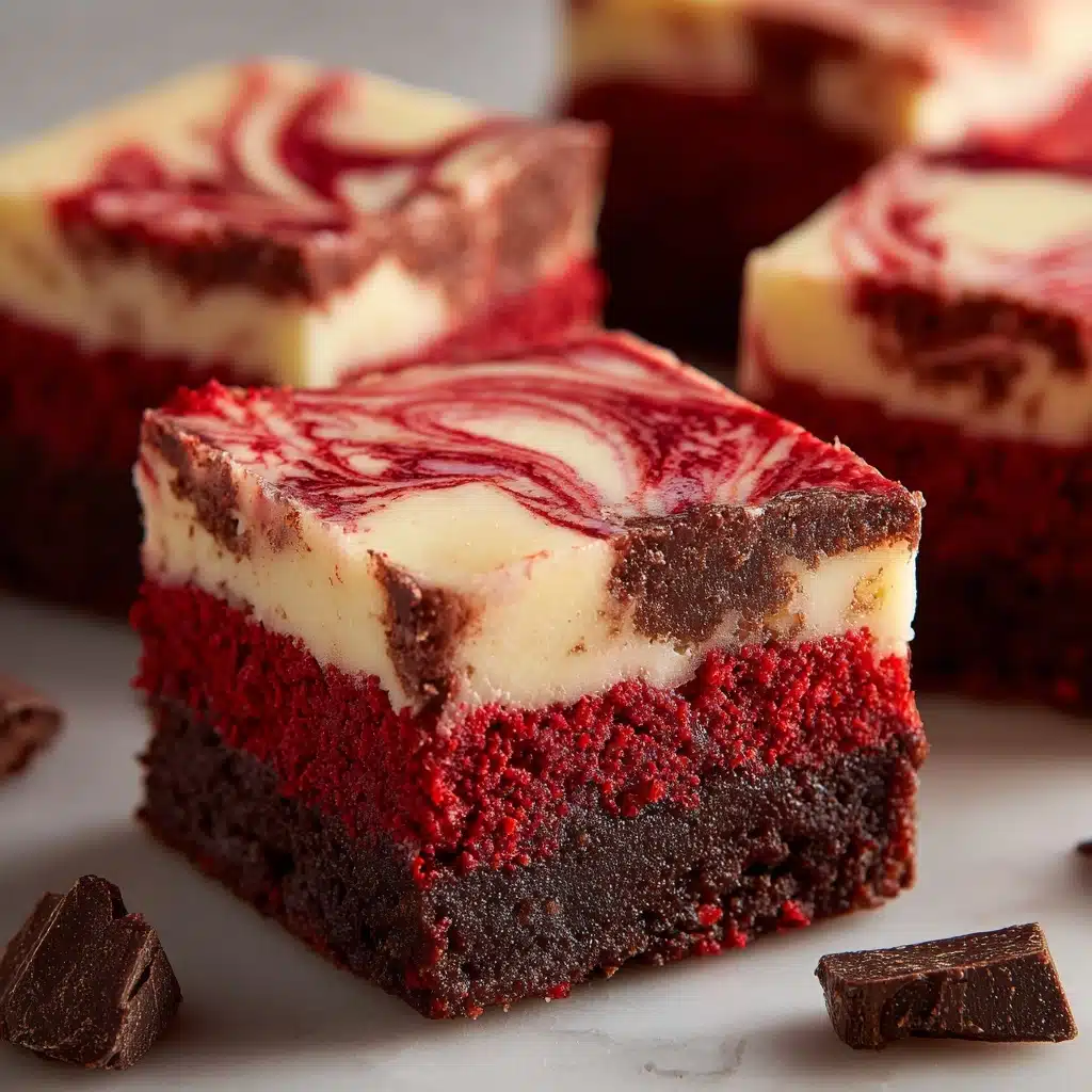 Decadent Red Velvet Cheesecake Brownies Recipe - Recipe Image