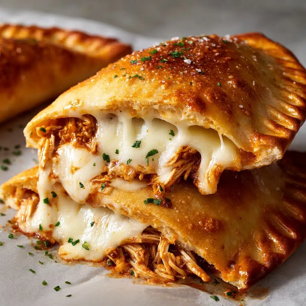 Chicken Alfredo Air Fryer Calzones Recipe - Recipe Image