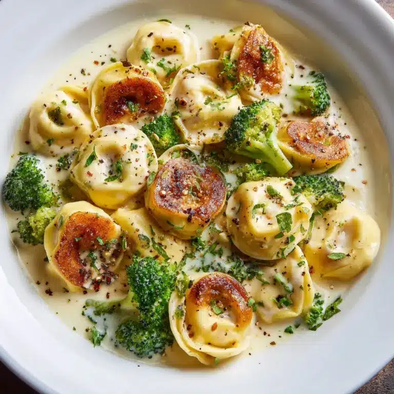 Creamy Parmesan Tortellini with Chicken Recipe