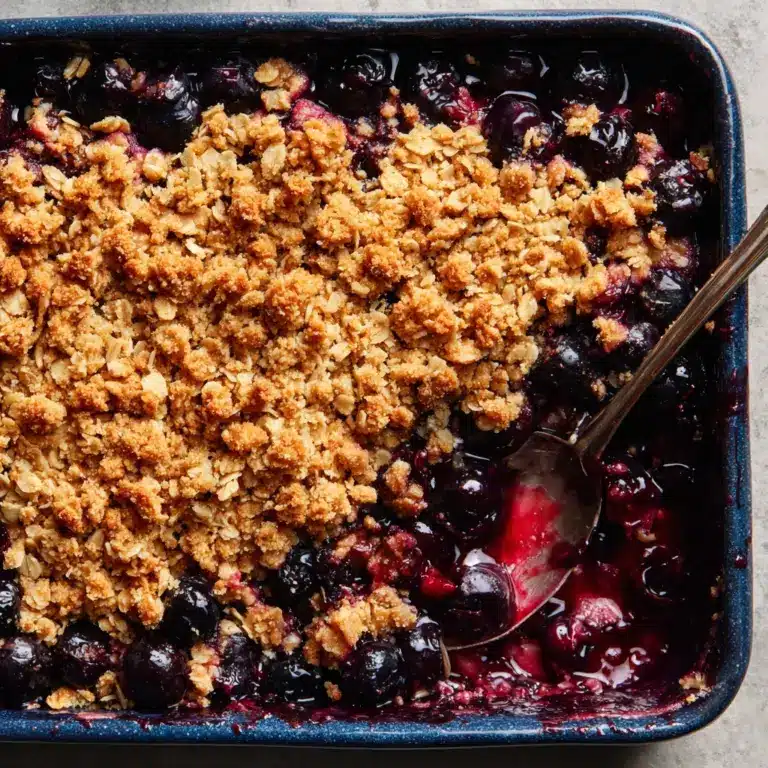 Blueberry Baked Oatmeal Crisp Recipe