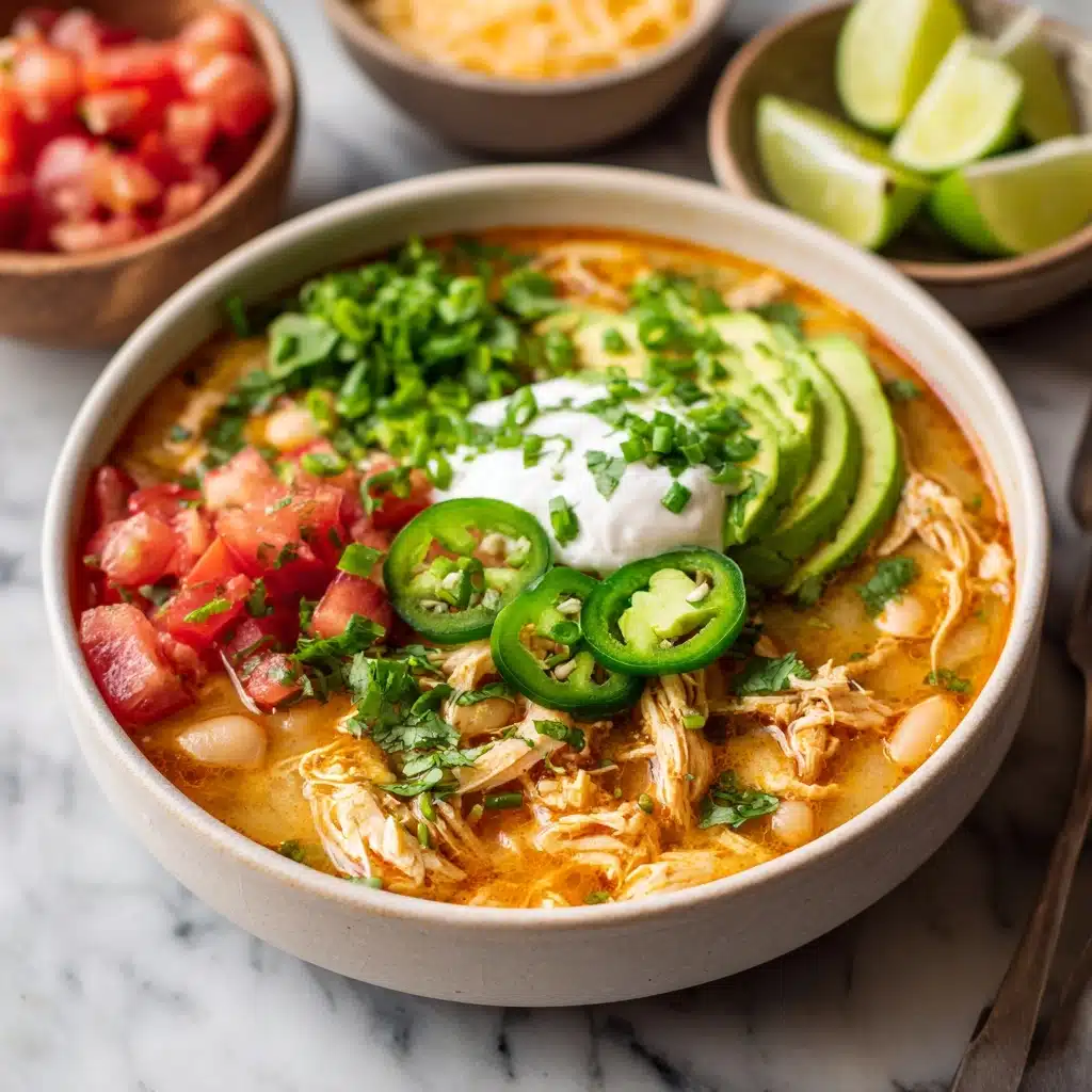Creamy Cajun White Chicken Chili Recipe - Recipe Image