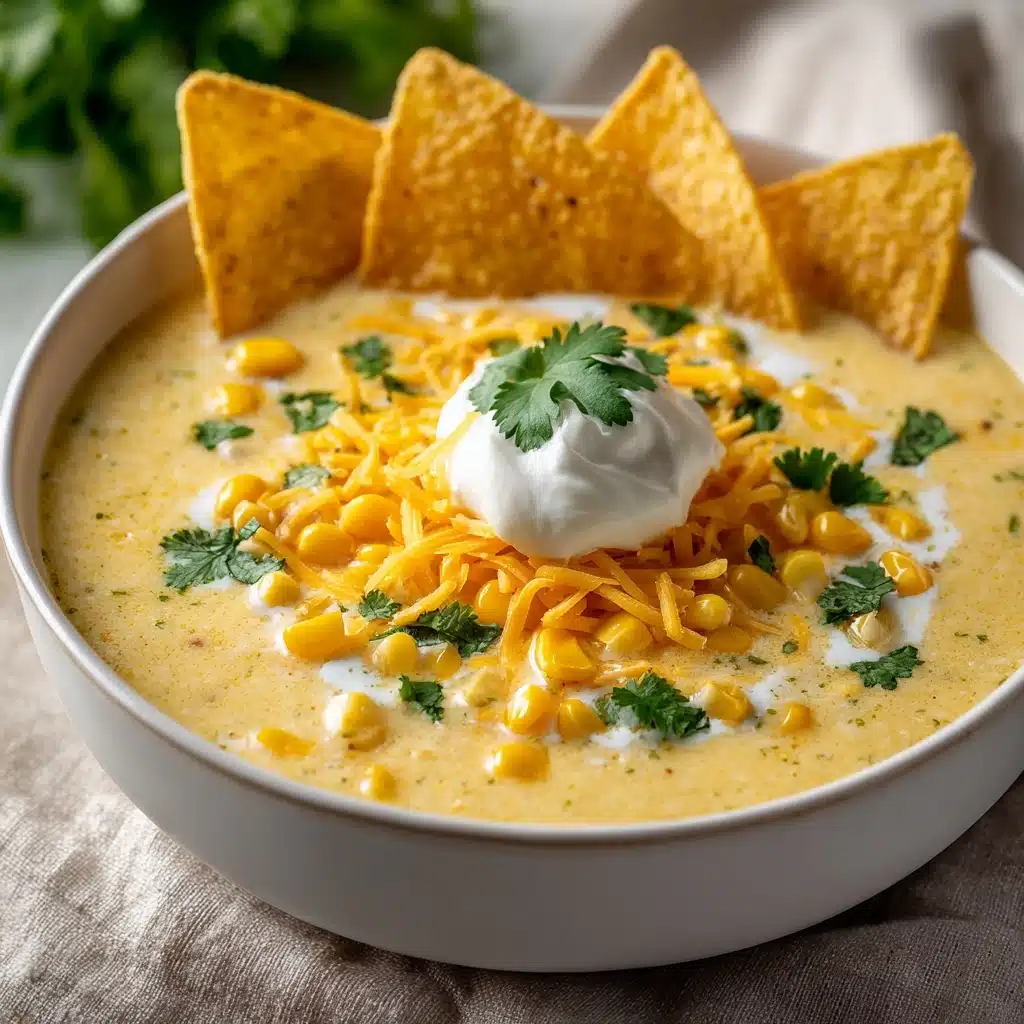 Creamy Green Enchilada Chicken Soup Recipe - Recipe Image