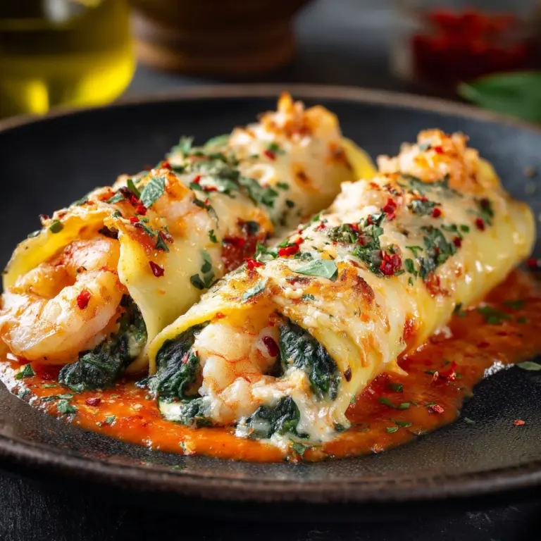 olls with Roasted Red Pepper Cream Sauce Recipe