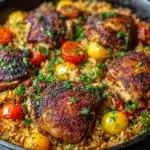 One-Pot Italian Tomato Chicken and Rice Recipe