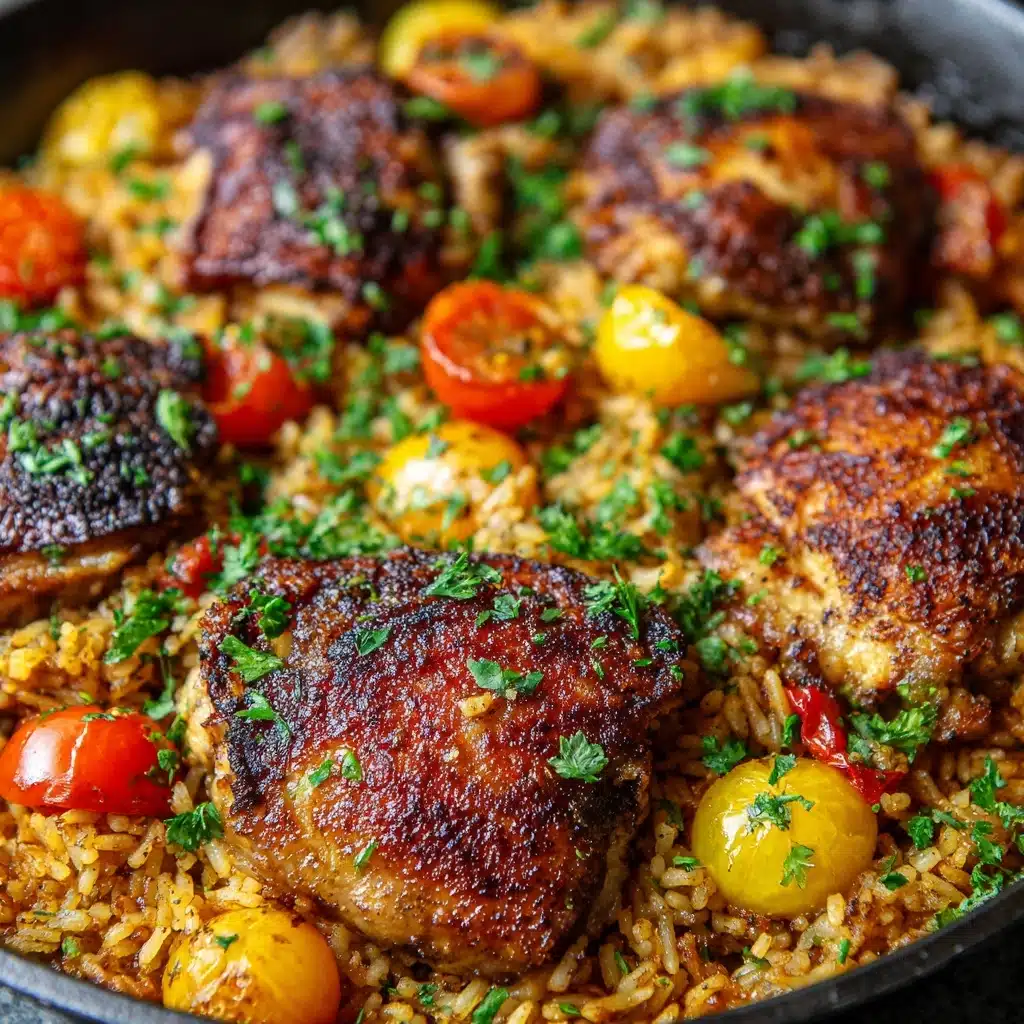 One-Pot Italian Tomato Chicken and Rice Recipe