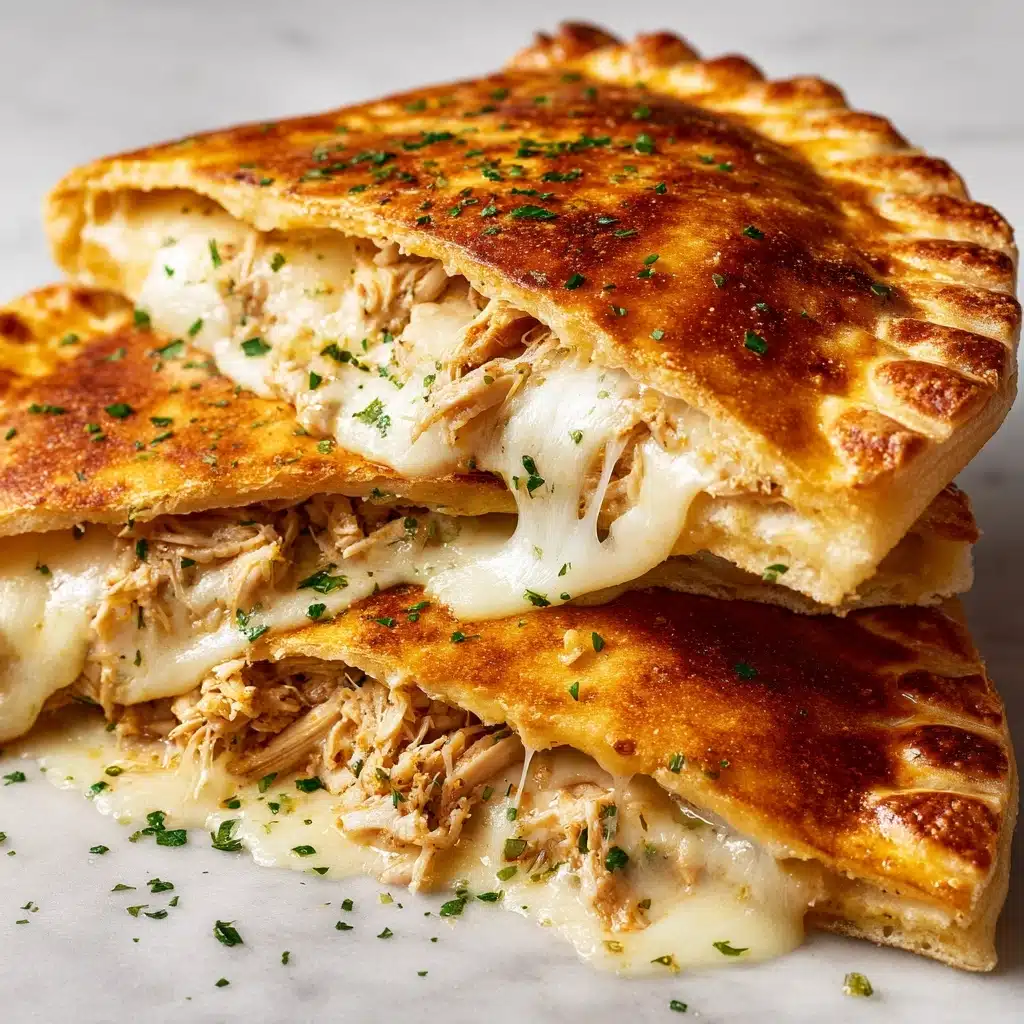 Chicken Alfredo Air Fryer Calzones Recipe