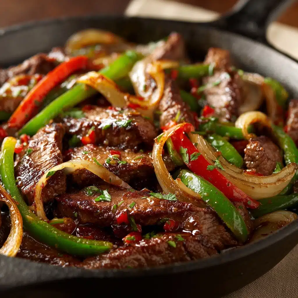 Sizzling Pepper Steak with Onions Recipe - Recipe Image