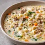 Cozy Ditalini Soup with Creamy Parmesan and Italian Sausage Recipe
