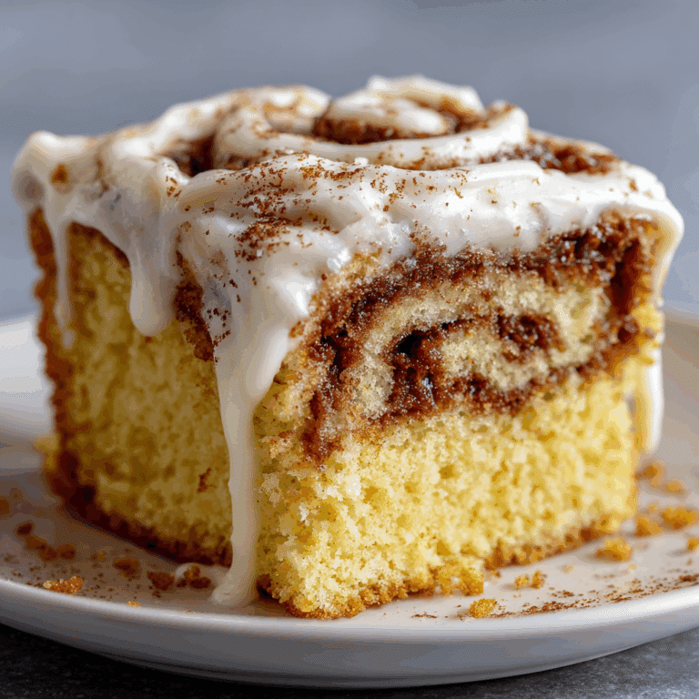 Ooey Gooey Cinnamon Roll Cake Recipe