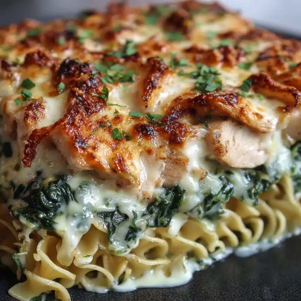 Creamy Chicken and Spinach Casserole Recipe - Recipe Image