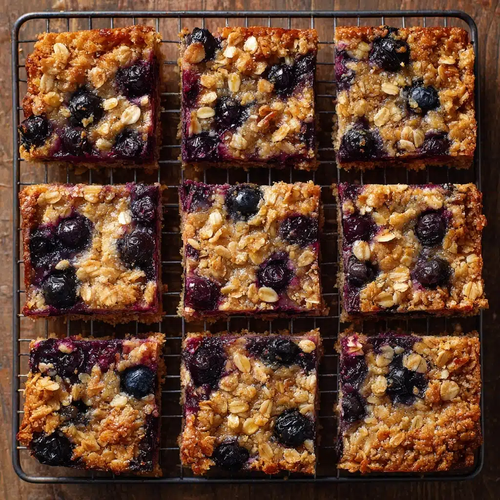 Blueberry Oatmeal Breakfast Bars Recipe - Recipe Image