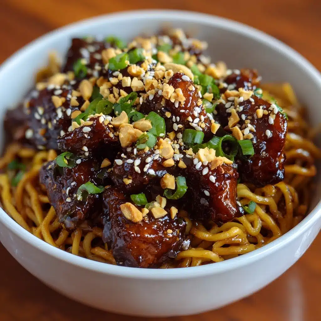 Spicy Kung Pao Chicken Noodles Recipe - Recipe Image