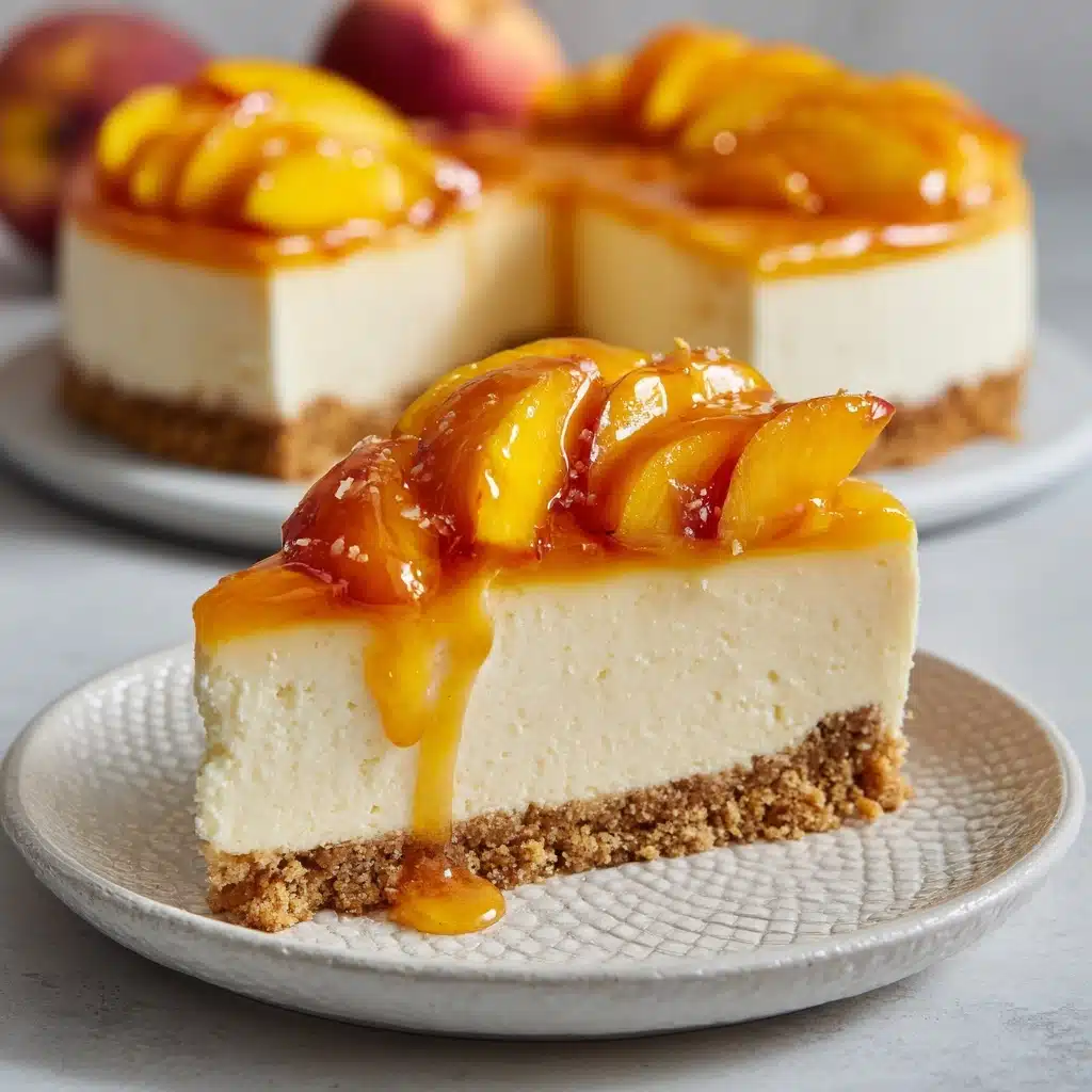 Peach Cobbler Cheesecake Recipe - Recipe Image