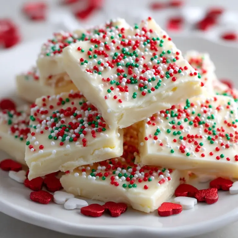 White Chocolate No-Bake Festive Candy Recipe