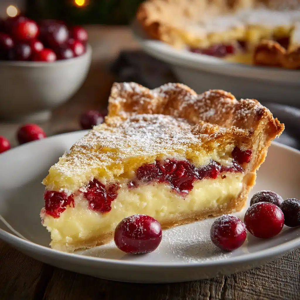 Cranberry Custard Pie Recipe