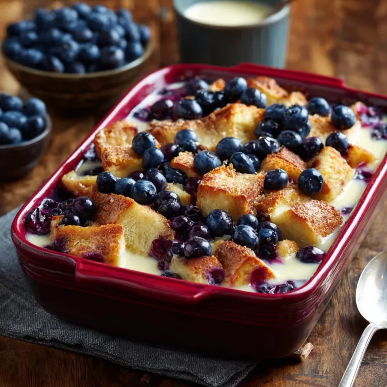 Blueberry French Toast Casserole Delight Recipe