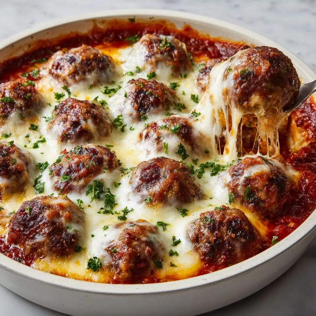Cheesy Chicken Parmesan Meatballs Recipe - Recipe Image