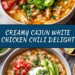 Creamy Cajun White Chicken Chili Recipe