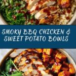 BBQ Chicken & Roasted Sweet Potato Bowls Recipe